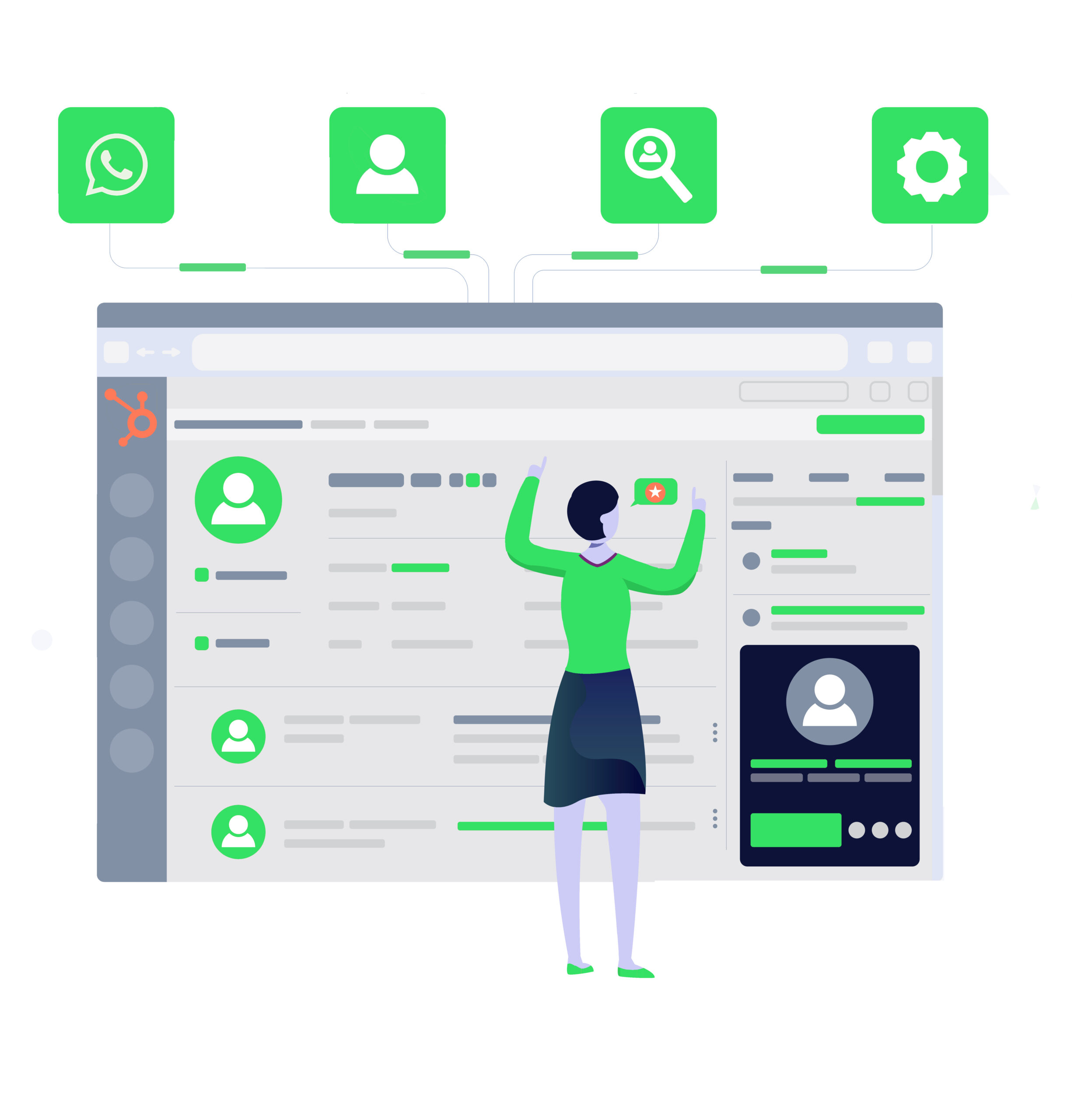 HubspotWhatsApp Business API integration features getchat 1 scaled - HubSpot Integration HubspotWhatsApp Business API integration features getchat 1 scaled get.chat WhatsApp Business API
