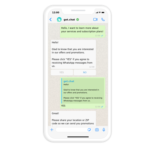 WhatsApp Business API getchat get.chat WhatsApp Business API